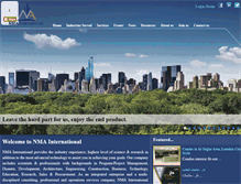 Tablet Screenshot of nma-intl.com